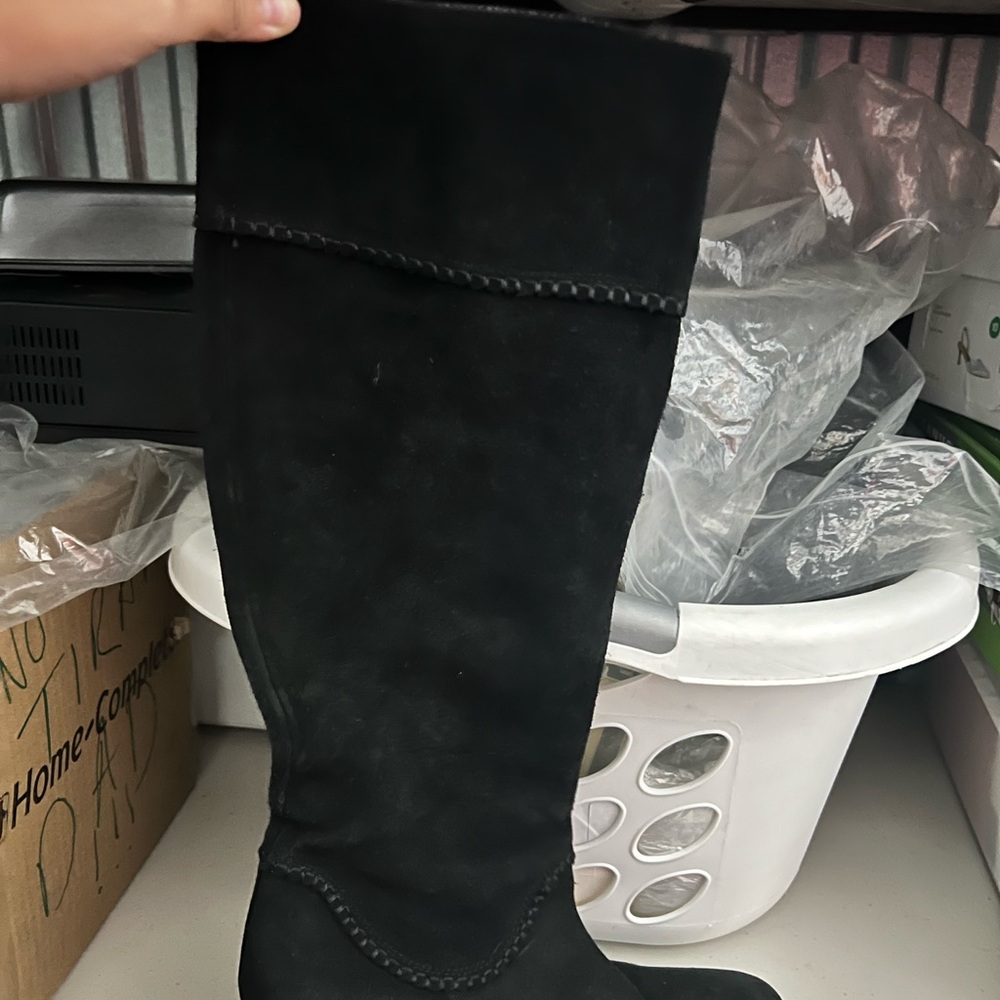 Black Knee-High Boots
